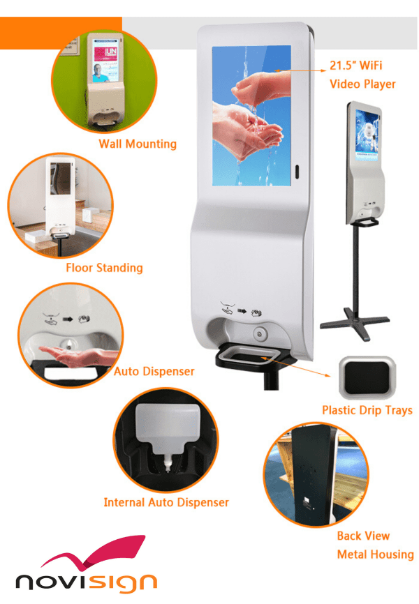 NoviSign_Hand_Sanitzer_Kiosks